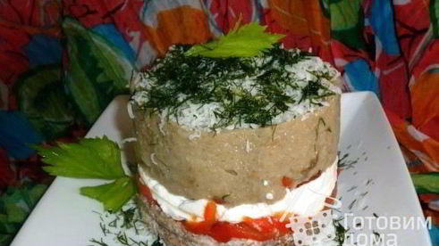 баклажановый чизкейк перекус