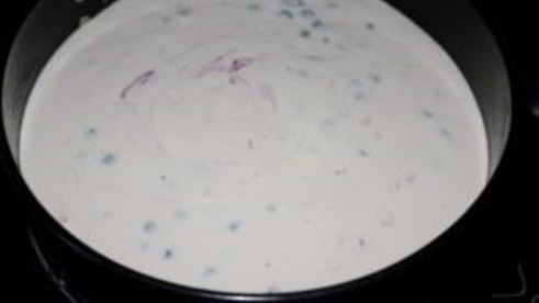 черничный чизкейк со сливками