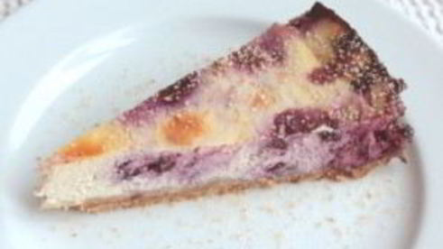 черничный чизкейк со сливками