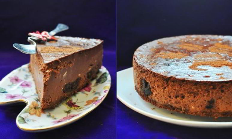 Рецепт чизкейка с шоколадом и черносливом