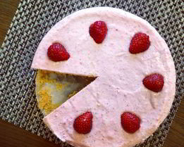 Клубничный чизкейк без выпечки
