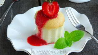 Порционный ванильный чизкейк