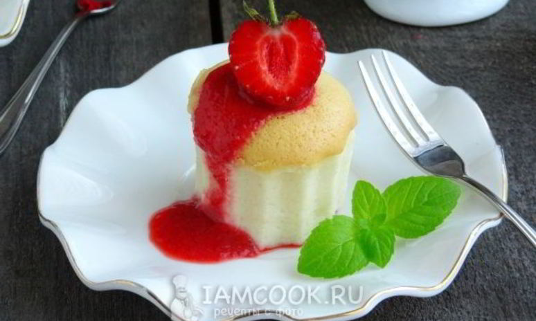 Рецепт порционного ванильного чизкейка