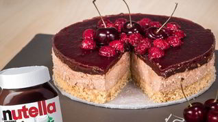Праздничный чизкейк с Нутеллой