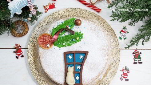 пряный рождественский чизкейк