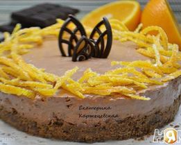 Шоколадно-апельсиновый чизкейк