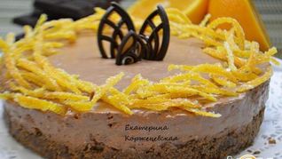 Шоколадно-апельсиновый чизкейк