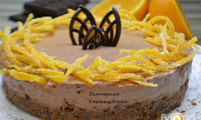 Рецепт шоколадна-апельсинового чизкейк