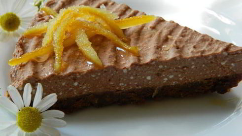 шоколадно-апельсиновый чизкейк