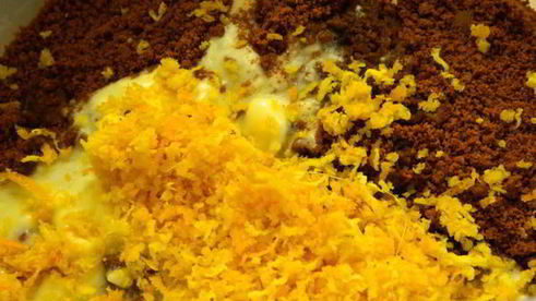 шоколадно-апельсиновый чизкейк