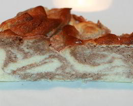 Шоколадный мраморный чизкейк