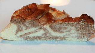 Шоколадный мраморный чизкейк