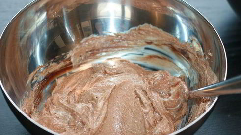 шоколадный мраморный чизкейк