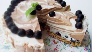 Тигровый чизкейк на овсяной основе