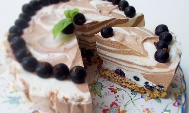 Рецепт тигрового чизкейка на овсяной основе