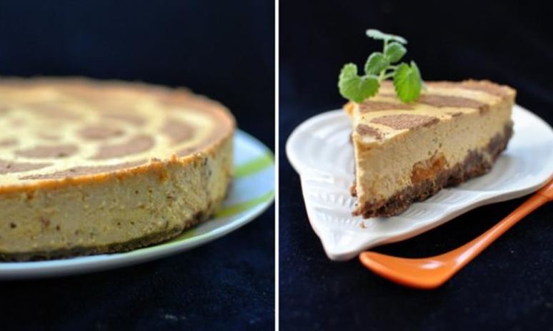 Рецепт тыквенного чизкейка с курагой