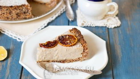 вегетарианский кокосовый чизкейк