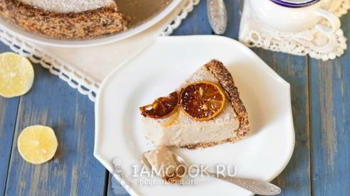 вегетарианский кокосовый чизкейк