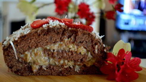 германский шоколадный рулет