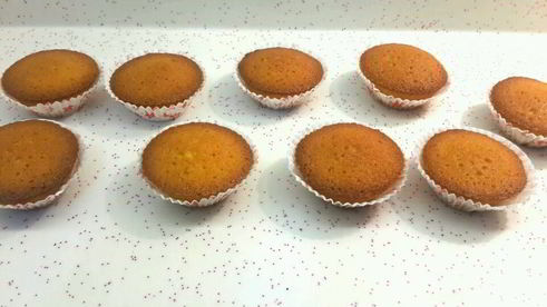 апельсиновые капкейки с кремом