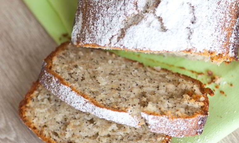 Рецепт бананового кекса с маком