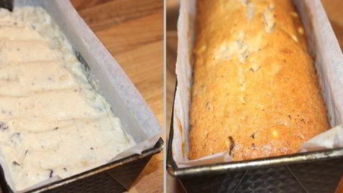 грушевый кекс с шоколадом и фундуком