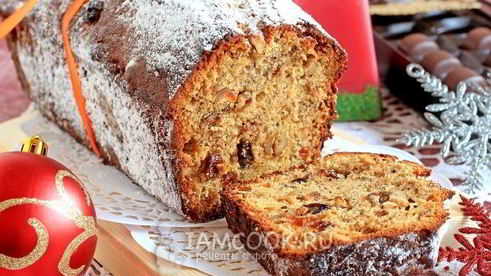 кекс рождественский с сухофруктами и орехами