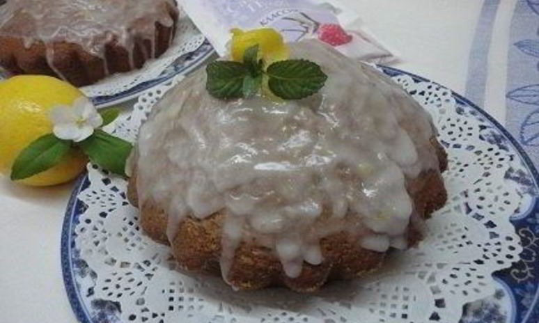 Рецепт кекса с бергамотом под лимонной глазурью