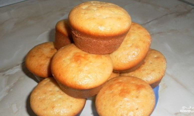 Рецепт кексиков на молоке