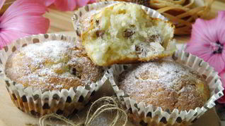 Кексики творожные с изюмом