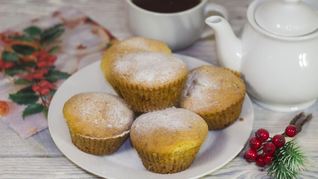 Кексы на кефире и растительном масле