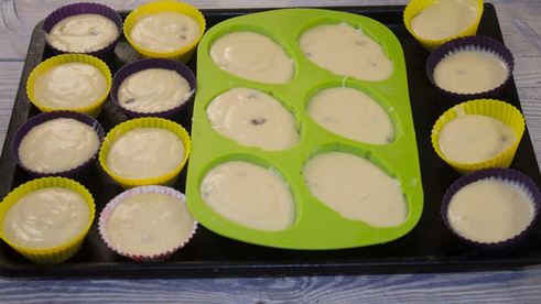 кексы на кефире и растительном масле