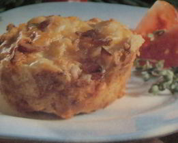 Кексы с сыром и ветчиной