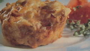 Кексы с сыром и ветчиной