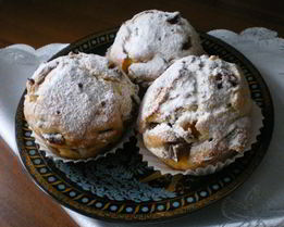 Кексы со сливами