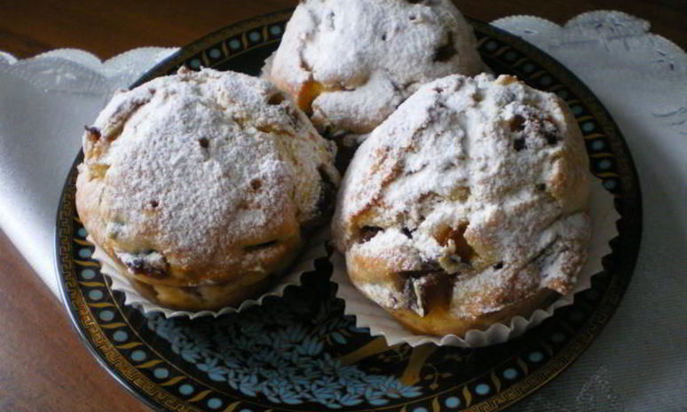 Рецепт кексов со сливами