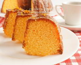 Кукурузно-апельсиновый кекс