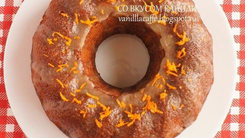 кукурузно-апельсиновый кекс