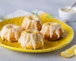 Лимонные кексы с глазурью из сливочного сыра