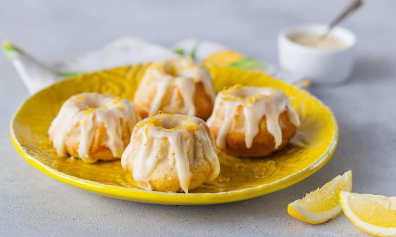 Рецепт лимонных кексов с глазурью из сливочного сыра