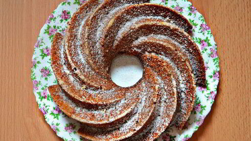 маковый кекс на манке с ароматом апельсина