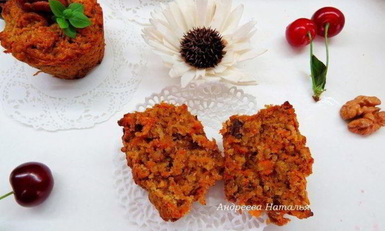 Рецепт морковна-овсяных кексы с грецкими орехами
