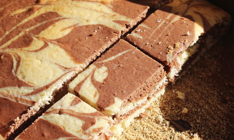 Рецепт мраморного кекса с лимонной цедрой