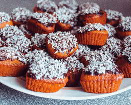 Постные медовые кексы