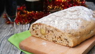 Рождественский Штоллен с марципаном