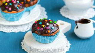 Шоколадная глазурь для кексов