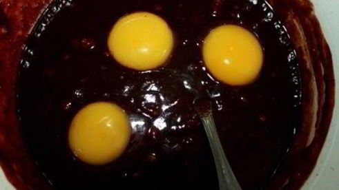 шоколадно-банановый кекс