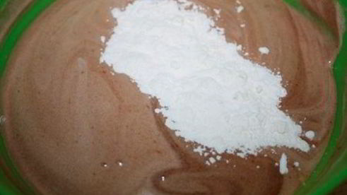 шоколадно-банановый кекс