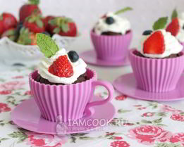 Шоколадно-кофейные капкейки