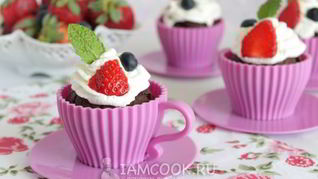 Шоколадно-кофейные капкейки